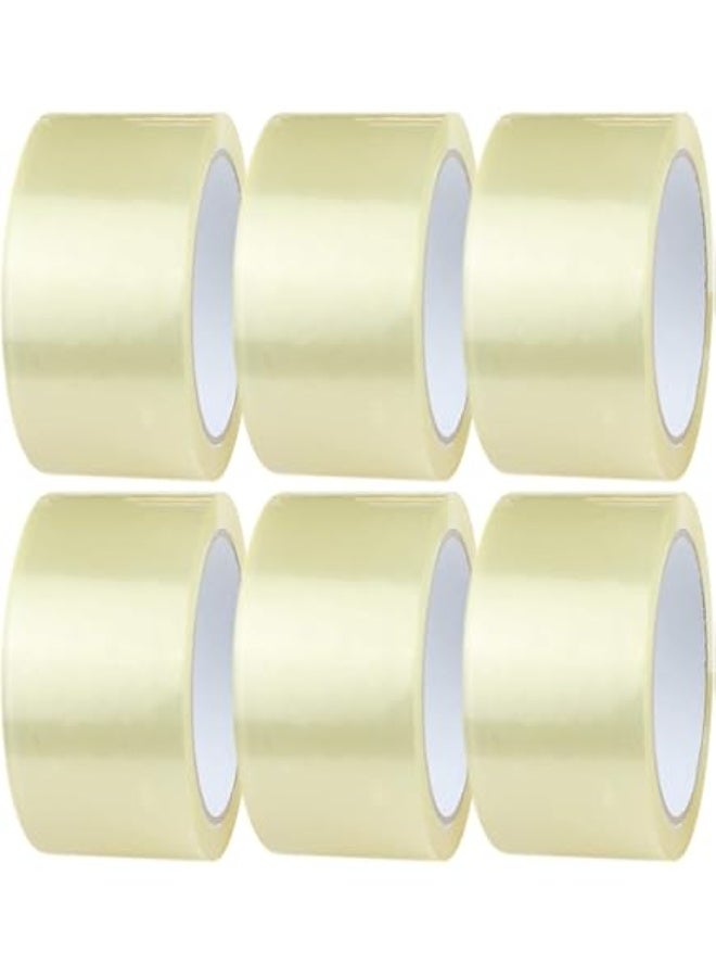 شريط تغليف شفاف من ماركة Dura®، 48 مم × 50 ياردة (45.72 متر) × 6 عبوات × 6 لفات = 36 قطعة، لاصق قوي للتغليف المنزلي والصناعي، ولإغلاق وتجميع المنتجات.